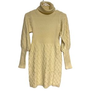 Fable Cable Knit Sweater Dress